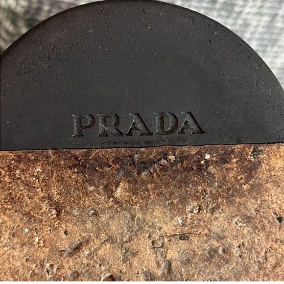 PRADA Men’s Saffiano Leather Monk Strap Loafers Black Size 9 - Picture 14 of 16